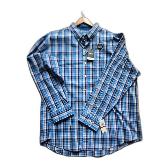 Men's XXL IZOD button up long sleeve shirt - Picture 3 of 8